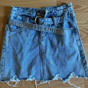 jean skirt